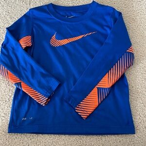 Little boys Nike Dri-Fit long sleeve shirt